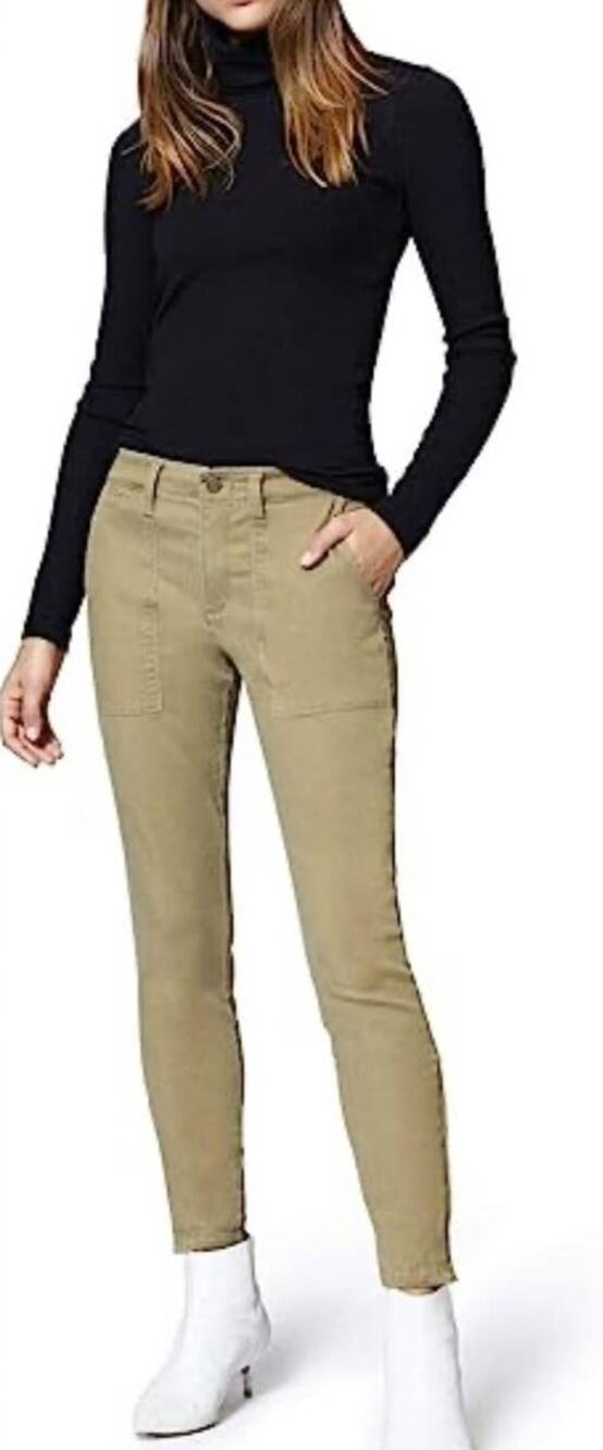 Sanctuary Fast Track Skinny Chino Pants in Prosperity Green -32